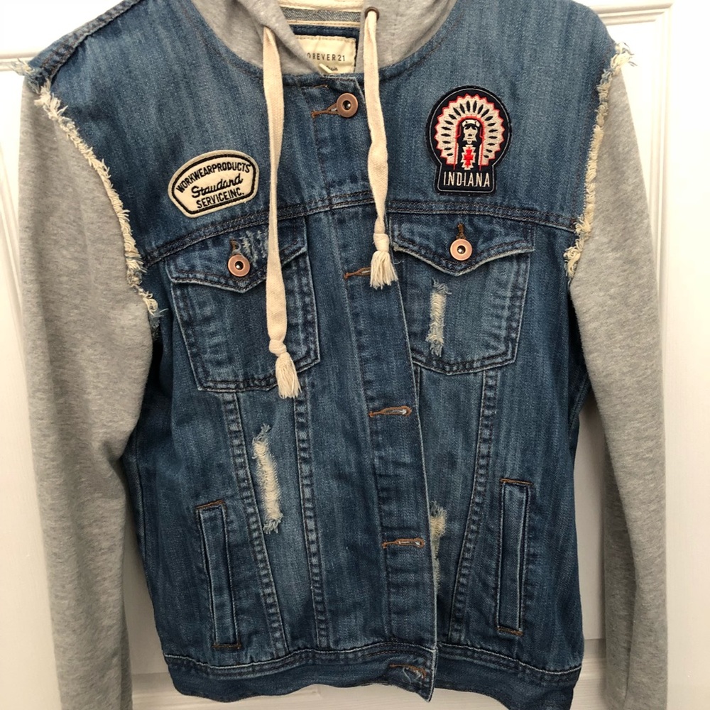 Demin/sweater jacket